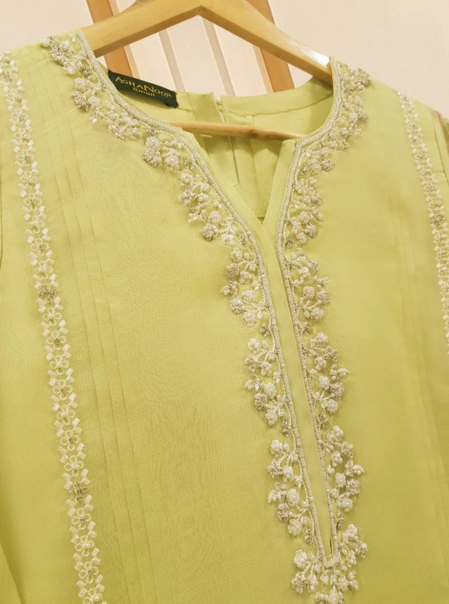 AGHA NOOR 3 PIECE - EMBROIDERED ORGANZA SUIT S108771