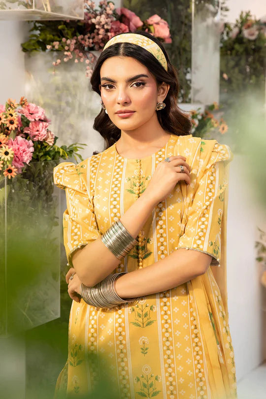MARIA. B. 3 Pc Unstitched Embroidered Lawn Suit | MB-CUS25-711A