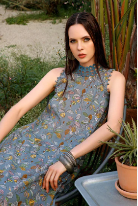 MARIA. B. MBASIC Unstitched fabric | Grey MB-US23-105-A