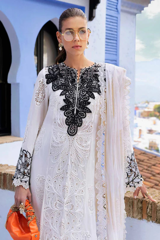 MARIA. B. 3 Piece Unstitched Embroidered Lawn Suit | D-2505-A