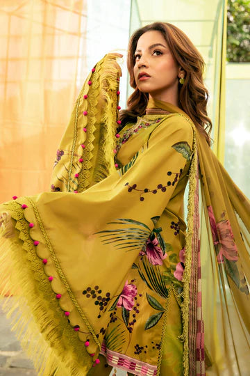 MARIA. B. 3 Pc Unstitched Embroidered Lawn Suit | MB-CUS25-710A