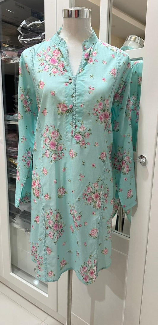 AGHA NOOR 1 PIECE - PRINTED LAWN SHIRT